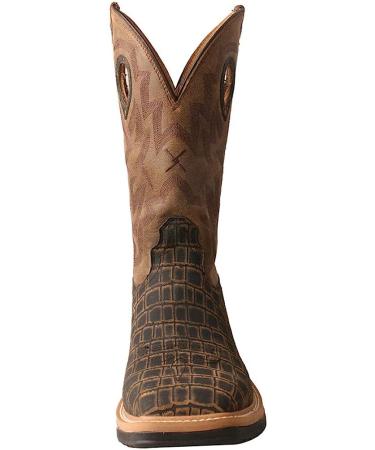 Twisted X Men's Alloy Toe Lite Western Boots - 9 Wide Caiman Print & Bomber - Buy Online on GoSupps.com