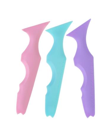 MAGICLULU 3pi ces Pochoirs Silicone Pour Sourcils Et Eyeliner Outils De Maquillage Pour Application De Mascara Et Dessin De Maquillage