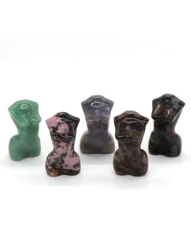 1.2" Natural Crystals Women Modern Statue Naked Art Sex Lady Body Stone Carved Gemstone Collectible Home Decoration Crystal - Buy Online on GoSupps.com