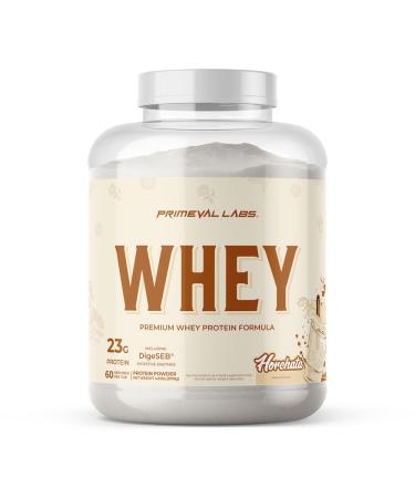 Primeval Labs Pure Whey Protein Concentrate | Muscle Growth & Recovery | Easy to Mix Formula | Horchata | 60 Servings Horchata 60 Servings