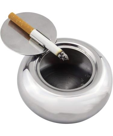 SHAOHUASC Round Stainless Steel Car Cigar Cigar Ash Tray - Buy Online on GoSupps.com