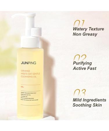 1 PC Junping Orange Meets Amino Acid Cleansing Foam Purifying Gentle Skin Foam/Makeup Remover (Orange Oat Cleansing Oil 125ml) 4.06 Fl Oz (Pack of 1) Orange Oat Cleansing Oil - Buy Online on GoSupps.com