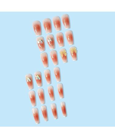 Noapasa 24 Pcs Pink Press on Nails Short Glossy Fake Nails False Nails with Soft Gel for Women and Girls Piece Set (Pink) - Buy Online on GoSupps.com