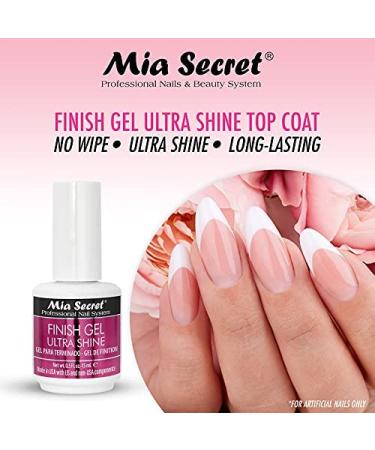 Mia Secret Ultra Shine Finish Gel Top Coat - High Gloss for Gel or Acrylic Nails - Buy Online on GoSupps.com