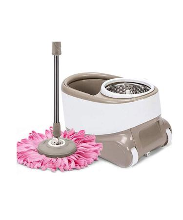 360 Spin Mop for Floor Cleaning Mops and Bucket System with Wheels with Drainage Hole to pursue happiness