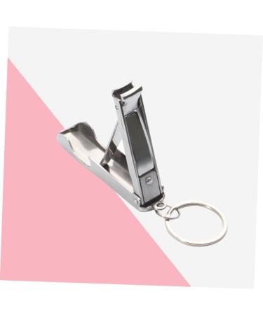 Ipetboom Stainless Steel Bottle Opener Stainless Steel Nail Clipper Stainless Steel Keychain Fold Nail Clippers - Buy Online on GoSupps.com