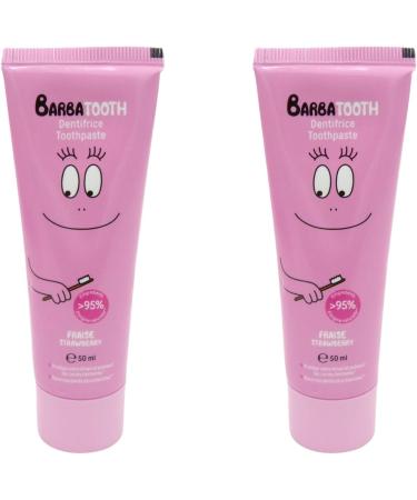 Barbapapa Children's Toothpaste Set - 2x50 ml Strawberry Flavor | White Teeth & Fun Taste - Buy Online on GoSupps.com