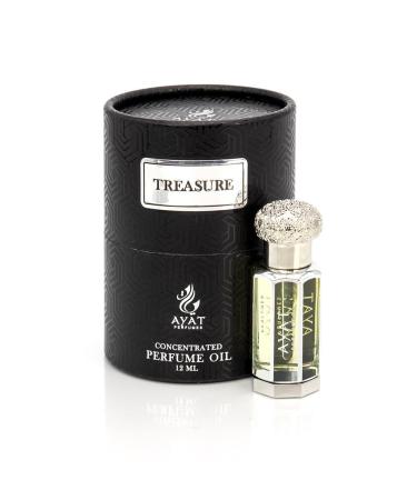 AYAT PERFUMES Perfume Extract 12ml | Pretty Bottle Packaged in an Elegant Box | Alcohol-Free Unisex Attar | Long Lasting Fragrance Oil | Arabian scent Made Designed in Dubai (Treasure)