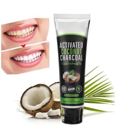 Organic Activated Coconut Charcoal Toothpaste - Vegan Teeth Whitening Formula | Triclosan  Peroxide  SLS Free - Mint Flavor | 4 oz (1 Pack) - Buy Online on GoSupps.com