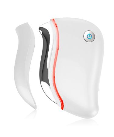 Aikertec Heat Electric Gua Sha Tool 4-in-1 Multi-Function Face Massager Facial Double Chin Awakening Skin Deep Treatment