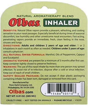 Olbas Inhaler 0.01oz - Fast-acting Nasal Decongestant (Pack of 1) - Buy Online on GoSupps.com