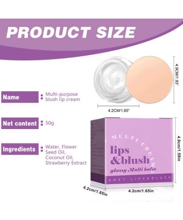 Color Changing Transparent Blush Cream for Cheeks and Lips - Moisturizing Gradient Blush Gel - Buy Online on GoSupps.com