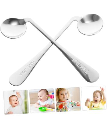 Gatuida 2-Pack Right-Angled Stainless Steel Soup Spoon for Seniors - Ergonomic Curved Design - Buy Online on GoSupps.com