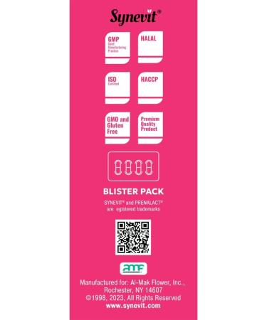 Synevit Prenalact : Prenatal & Lactation Supplement | 19 Essential Vitamins & Minerals for Pregnancy & Breastfeeding | Supports Mother & Baby | 60 Capsules - Buy Online on GoSupps.com