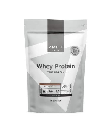 Amazon Brand - Amfit Nutrition Whey Protein Powder Chocolate Flavour 75 Servings 2.27 kg (Pack of 1)