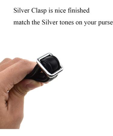 HAHIYO Adjustable Smooth Black Leather Purse Chain Strap Length 31.5-55.1 Inch Silver Hardware for Shoulder Cross Body Sling Purse Replacement Comfortable 0.47 Inch Wide 4.7mm Extra Thick 1 Pack Smooth Black(Silver Hardware)-0.47 Inch Wide - Buy Online on GoSupps.com