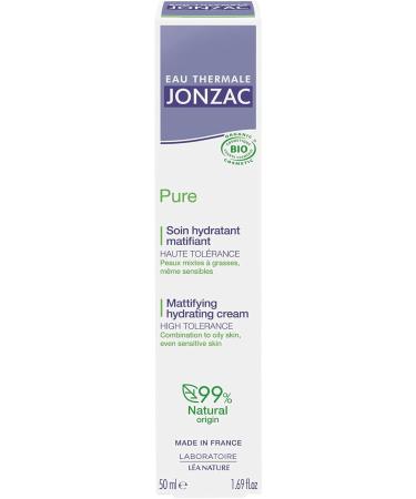 Eau Thermale Jonzac - Mattifying moisturizing treatment - Pure - Combination to oily skin even sensitive - Certified Organic Cosmos Organic - 50 ml tube - Buy Online on GoSupps.com