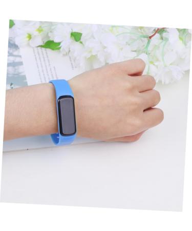 Yarnow Safety Arm Bands & Silicone Bracelet for Kids | LED Tracking Fitness Watch | Durable Boys Bracelet 23*2cm - Blue - Buy Online on GoSupps.com
