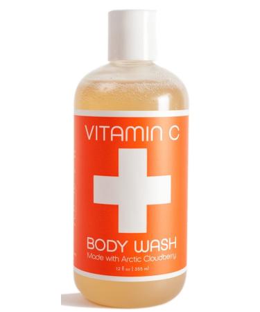 Swedish Dream VITAMIN C Body Wash | Made with Arctic Cloudberry | No Sulfates Parabens or Silicones | Vegan | Cruelty Free | 12 fl oz 355 ml | Nordic + Wellness