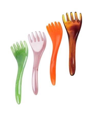 SewoAr 4 piece of head massage scalp scraps combers head massage massage massage scalp head massage tools massage comb scratcher massage head