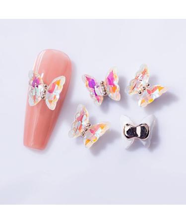 3D Nail Art Rhinestone Crystal AB Butterfly Charms Sparkle Nail Decoration Jewerlry Hand Craft DIY Accessories (MJ05) - Buy Online on GoSupps.com