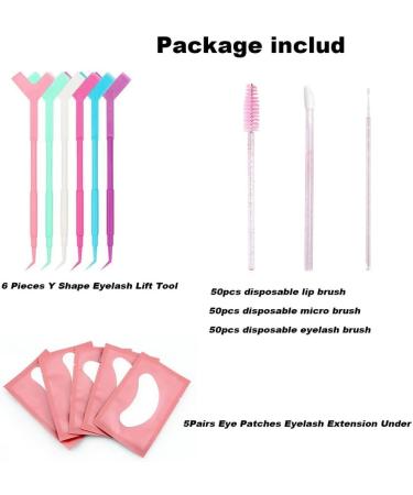 150 Disposable Mascara Brushes and Lip Applicators and Microswabs Kit 6Pieces Y Shape Eyelash Lift Tool Eyelash Brush 5 Pairs Lint Free Under Eye Gel Pads Makeup Brush Makeup Tool Cosmetic Accessori A1 - Buy Online on GoSupps.com