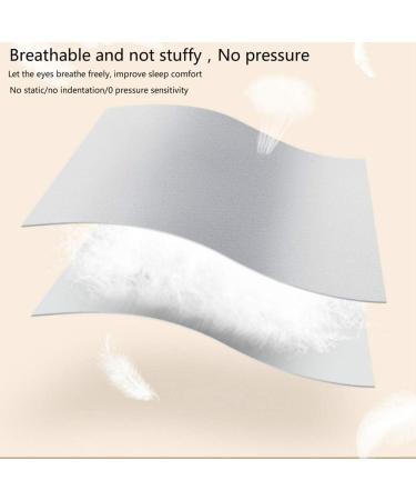 Satin Silk Sleeping Eye Mask with Double-Layer Filling and Elastic Strap - Black - Buy Online on GoSupps.com