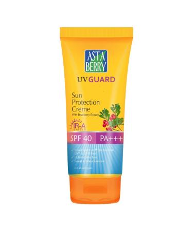Malar Uv Guard Sun Protection Creme Spf 40pa++ With Bearberry Extract | Dermatologist Formulated | All Skin Types | Non-sticky & Lightweight | Sweat & Water Resistant 100 Ml