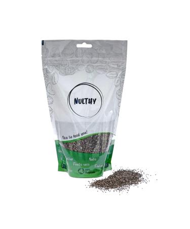 NULTHY - Graines de Chia Bio - Fruits Secs Naturelles - Graines Bio - Agriculture Biologique - Sans Gluten - Vegan - 1 Kg