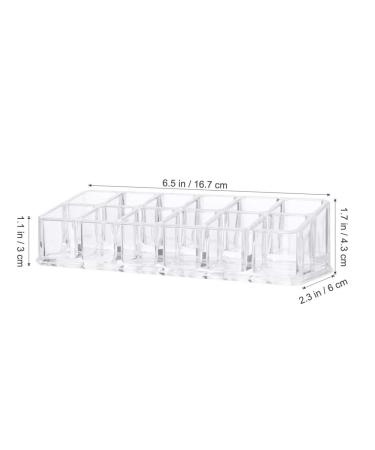 Beaupretty Acrylic Lipstick Organizer - 12 Slot Display Holder for Perfect Lipstick Storage | Cosmetic Makeup Compartment - Buy Online on GoSupps.com