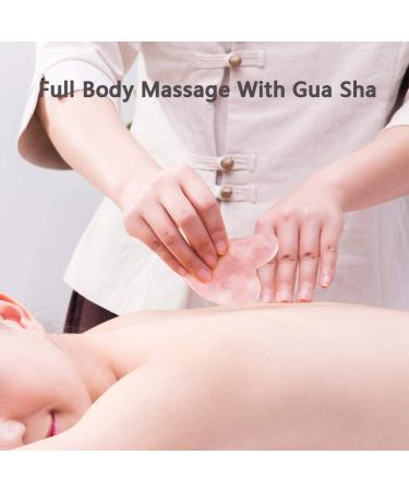 Gua Sha Massage Kit | Natural Jade & Rose Quartz Facial Roller | Eye Swelling & Skin Tightening Tool - Buy Online on GoSupps.com