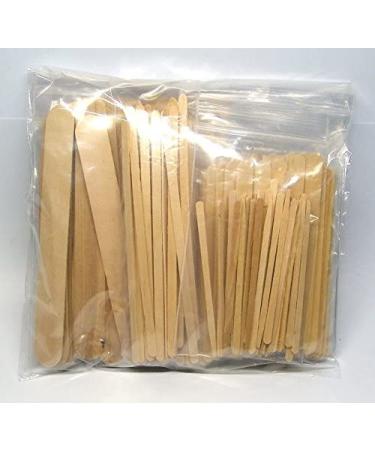 NSI 200 Pc Wood Wax Applicator Stick Assortment - Facial, Eyebrow, Body - Professional Grade - Buy Online on GoSupps.com
