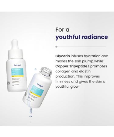 Re'equil Pitstop Blue Copper Peptide Serum | Repairs Acne Scars & Pitted Marks | Evens Skin Tone & Reduces Blemishes | For All Skin Types | 25 ml - Buy Online on GoSupps.com