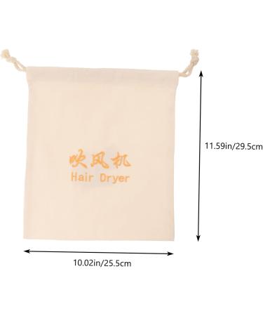 Beavorty Hair Dryer Bag Blow Dryer Hair Dryer Attachments Storage Drawstring Travel Cosmetic Bag Linen - Buy Online on GoSupps.com