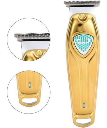 Premium Gold Hair Clippers for Men - USB Rechargeable Electric Hairdresser & Carving Scissors - Buy Online on GoSupps.com