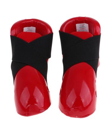 LEIPUPA Unisex Adult Taekwondo Foot Gear Karate Sparring Shoes for MMA Training Red X-Large