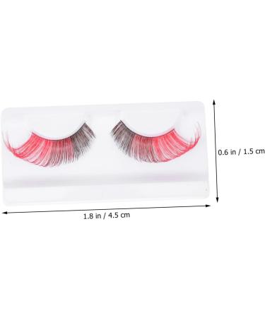 Didiseaon 12 Pairs Halloween False Eyelashes Cosplay Eyelashes Halloween Strip Lashes Fake Colored Eyelashes Eyelashes Dense Eyelashes Miss Decorate Imported Fiber Multicolor - Buy Online on GoSupps.com