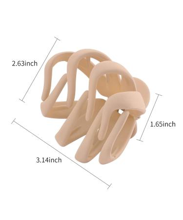 ATODEN 5 Pcs Matte Octopus Hair Clips | Large Strong Grip Claw Clips for Women | Non-slip Jaw Clips for Thick & Medium Hair | Hair Styling Accessories - Buy Online on GoSupps.com