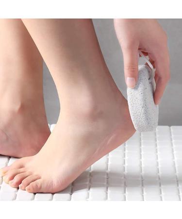 Voarge 2-Piece Natural Pumice Stone Set | Effective Foot Scrub for Dead Skin & Hard Skin Removal | Best Pedicure Tool for Feet & Hands - Buy Online on GoSupps.com