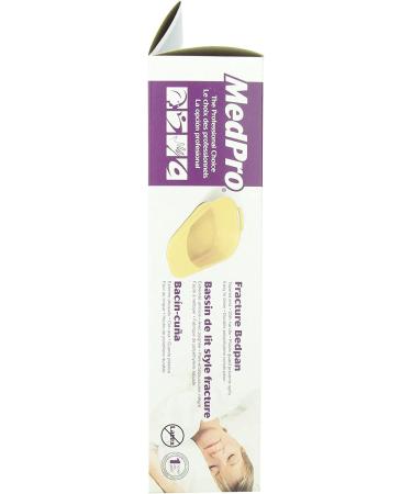 Medpro Easy Clean Portable Bed Pan with Plastic Guard and Handles for Adults - Buy Online on GoSupps.com
