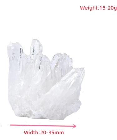 Crystal Rough Natural Crystal Cluster Raw Quartz White Clear Quartz Stones Gemstone Specimen Home Decoration Raw Gifts Raw Stones and Minerals (Color : Random Delivery Size : 10-20g) (Color : Random 30-40g Random Delivery - Buy Online on GoSupps.com
