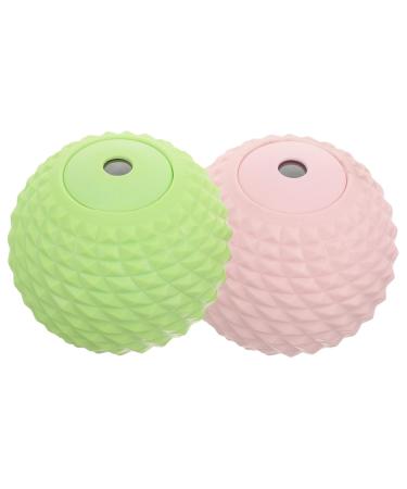 Fomiyes 2st muscle massage balls Muscle scooter ball Massage ball roll back roller Back massage devices Rolling ball Mobility ball muscle massage device Fitness peanut balls magnet yoga