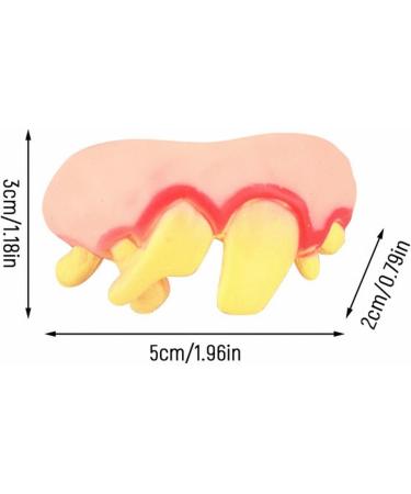 Gnarly Teeth Teeth Ugly Fake Teeth Devil Denture Teeth for Halloween Costume Party Favors Photos Props Anime Contacts (D One Size) D One Size - Buy Online on GoSupps.com