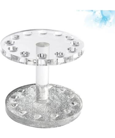 minkissy 1pc Nail Display Stand Make up Makeup Brish Holder Makeup Pen Stand Pen Display Holder Nail Tool Organizer Holder for Nail Brush Nail Brush Tool Stand Nail Art Penholder 8.7x8.5cm Silver Transparent - Buy Online on GoSupps.com