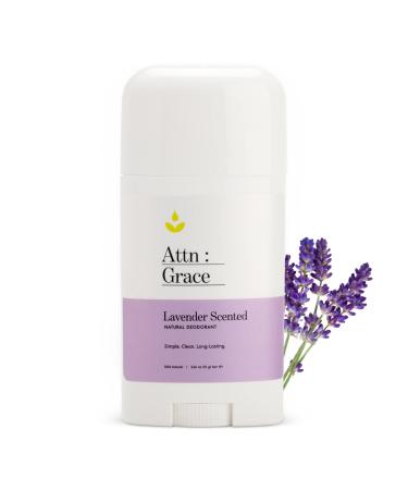 Attn: Grace Aluminum-Free Deodorant - All Natural Long Lasting and All Day Odor and Sweat Protection - No Harsh Chemicals  Vegan  Baking Soda Free  and Cruelty-Free (Lavender)