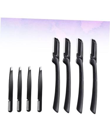 Buy Hemoton 8 Sets Eyebrow Razor Shaver Tweezers & Trimmer - International Shipping Available - Buy Online on GoSupps.com