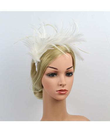 Buy Vintage White Feather Headband 20s Wedding & Party Hair Accessory for International Shipping - Buy Online on GoSupps.com