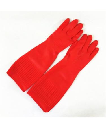 Dishwashing Gloves Red Rose Latex Gloves Extended Thickened Washing Gloves Washing Bowls Gloves Tools CH - Buy Online on GoSupps.com