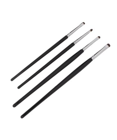 Eye Makeup Brushes Set 4pcs Small Head Dense Hair Soft Hair Easy Use for Eyeshadow Eyebrow Portable