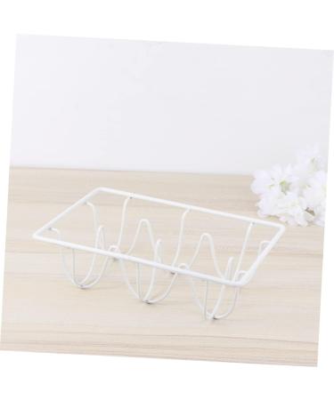 Mikikit 2pcs Refrigerator Egg Holder Egg Tray for Refrigerator Ornament Container Metal Iron Egg Stackable Whitex2pcs 12*8CMx2pcs - Buy Online on GoSupps.com